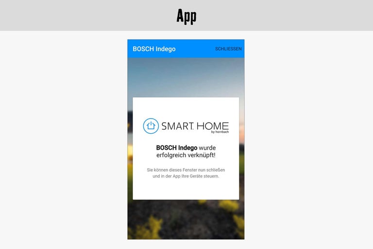 Bosch Indego App Anzeige
