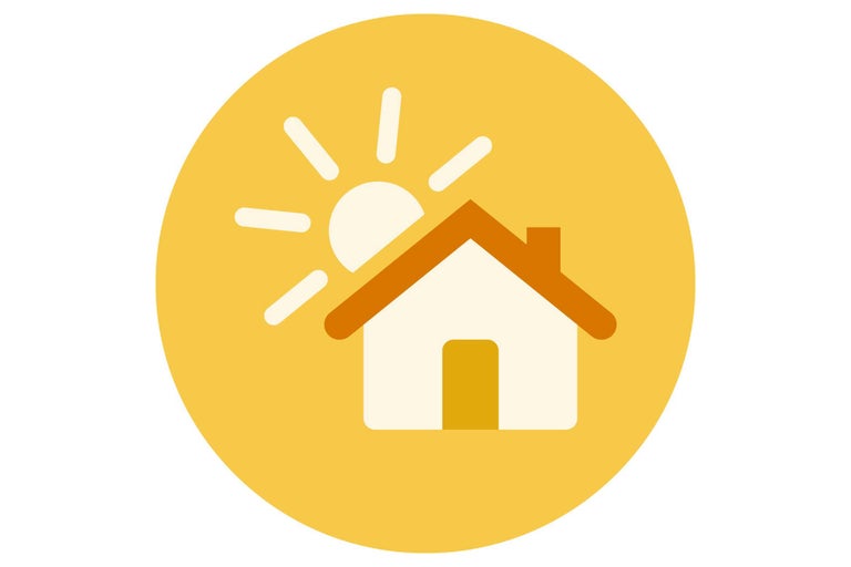 Symbol für ein sonniges Zuhause