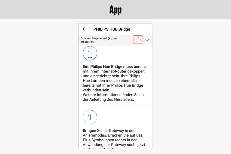 Philips Hue Bridge App-Anleitung