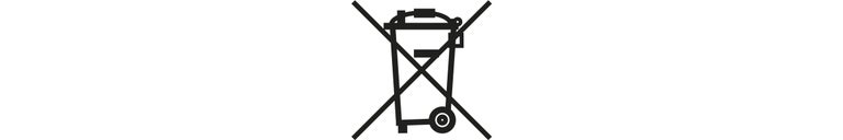 Symbol für Elektrogeräte Entsorgung
