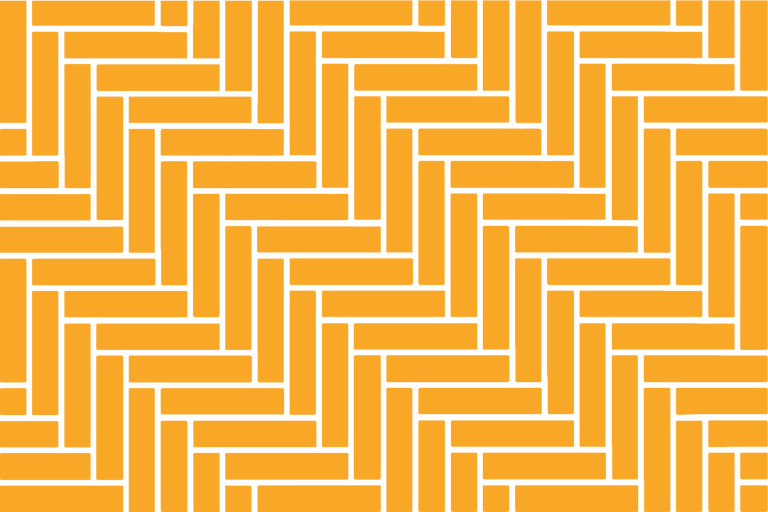 Verlegtes Pflastersteinmuster