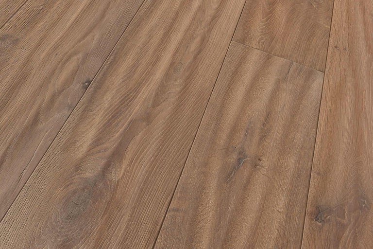 Nahaufnahme von Laminatboden mit Holzstruktur