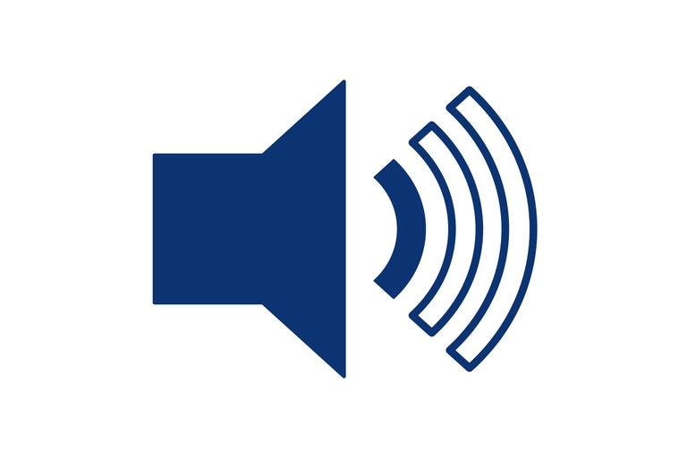 Lautsprechersymbol zur Lautstärkeregelung