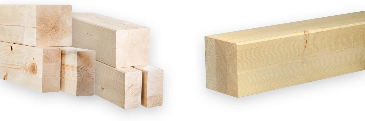 Holzbalken für Bauprojekte