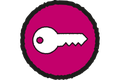 Schlüssel als Symbol für Schlüsseldienst.