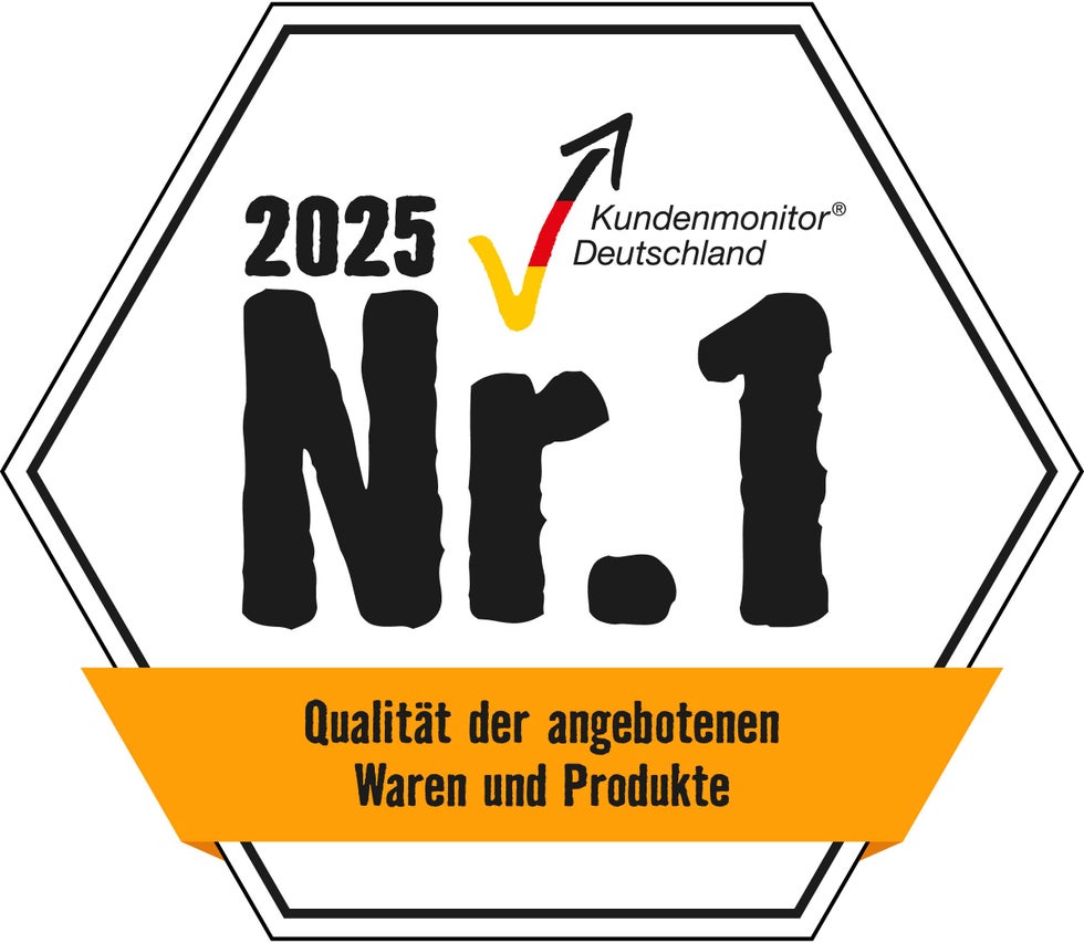 Kundenmonitor Deutschland Nummer 1 für Qualität der angebotenen Waren und Produkte 2025