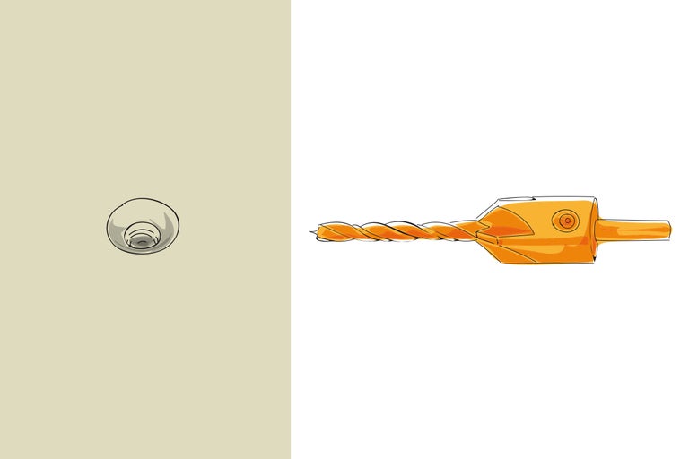 Holzbohrer mit Bohrfutteransicht