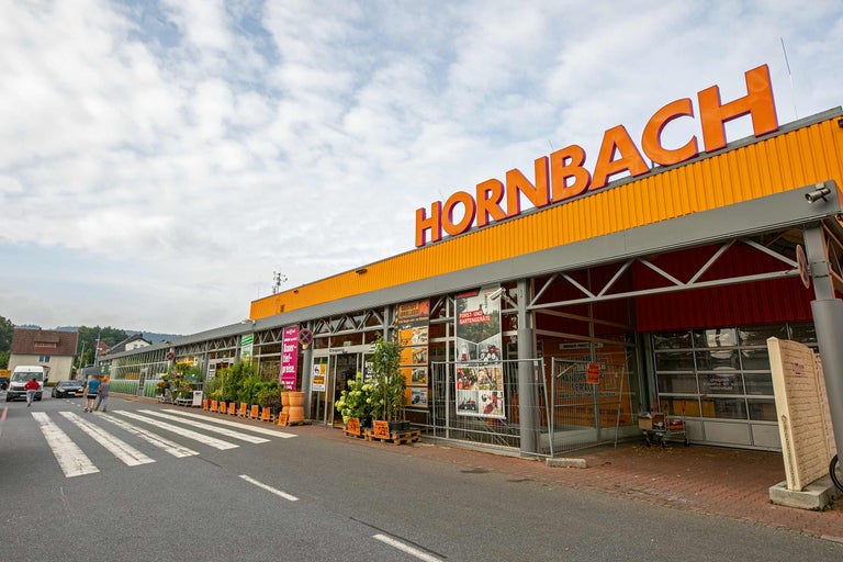 Hornbach Baumarkt Gebäudeansicht von außen