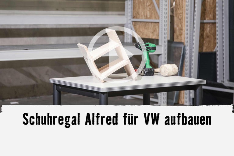 Bau eines Schuhregals mit Werkzeug