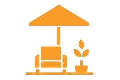 Symbol für eine Terrasse
