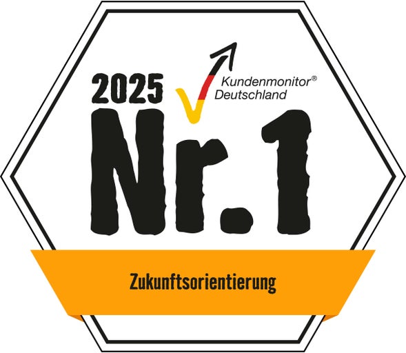 Kundenmonitor Deutschland Nummer 1 Auszeichnung für Zukunftsorientierung 2025