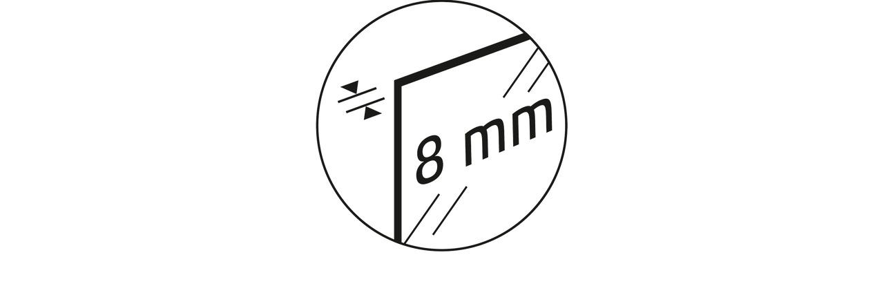 Symbol für Produktdurchmesser 8 Millimeter