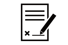 Symbol für Vertragsunterzeichnung