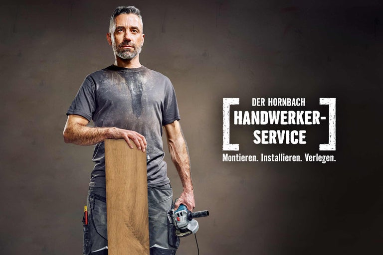 Der Hornbach Handwerkerservice: Montieren, Installieren, Verlegen.