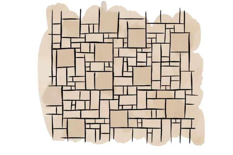 Illustration mit Rechtecken und Linien