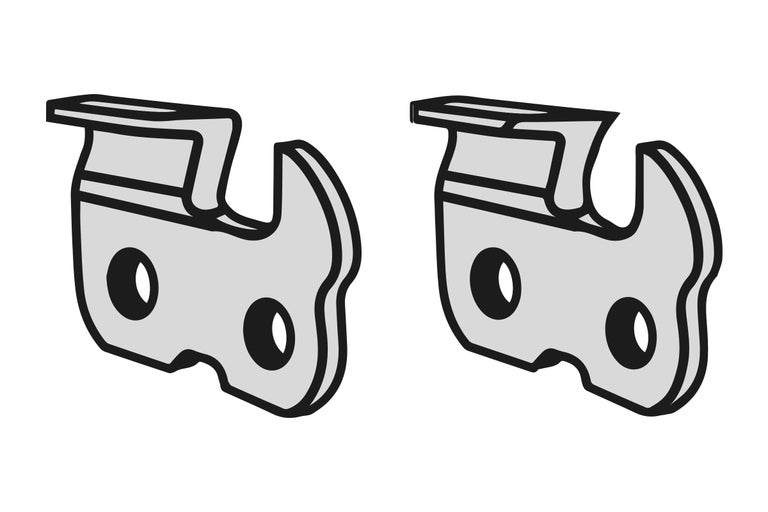 Zwei Kettennieten für eine Sägekette