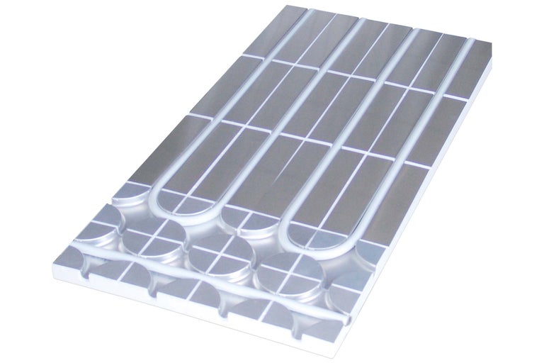 Fußbodenheizungssystem Platte mit Aluminiumschicht