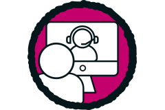 Symbol für Online-Beratung