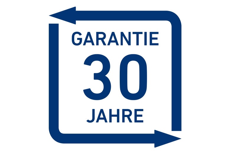 30 Jahre Garantie