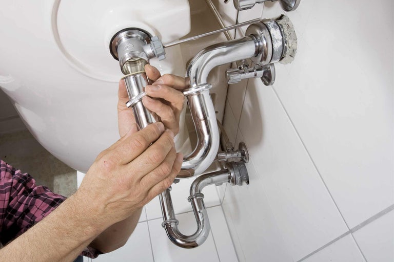 Waschbecken-Abfluss montieren