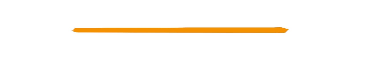 Orangener Pinselstrich