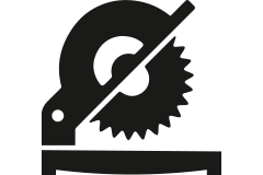 Symbol für eine Metallsäge
