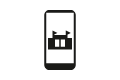 Grafische Darstellung eines Smartphones mit HORNBACH Markt auf dem Display
