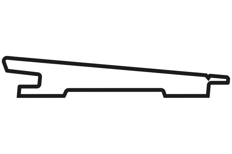 Profil einer Holzfassadenverkleidung