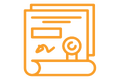 Symbol für Dokument mit Unterschrift und Siegel Symbol für Dokument mit Unterschrift und Siegel