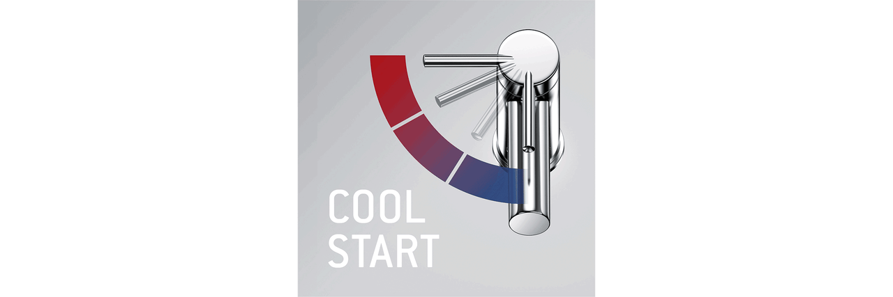 Kaltstartfunktion eines Wasserhahns