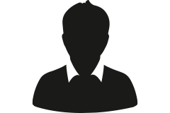 Silhouette einer Person