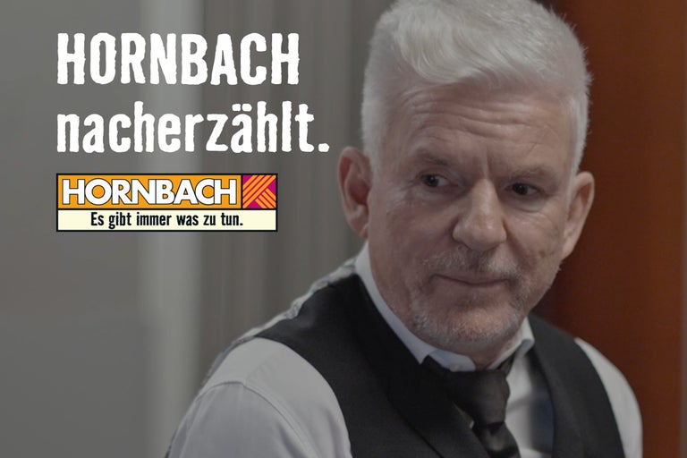 Hornbach erzählt: Porträt eines Mannes mit Hornbach Logo