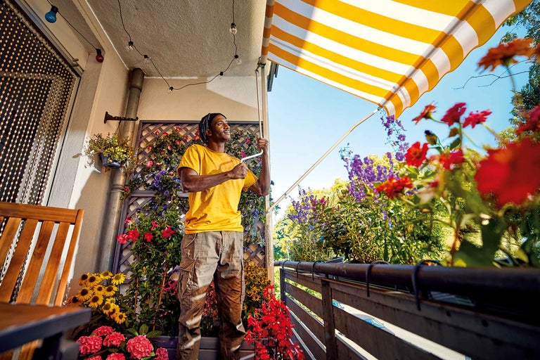 Balkon beschatten