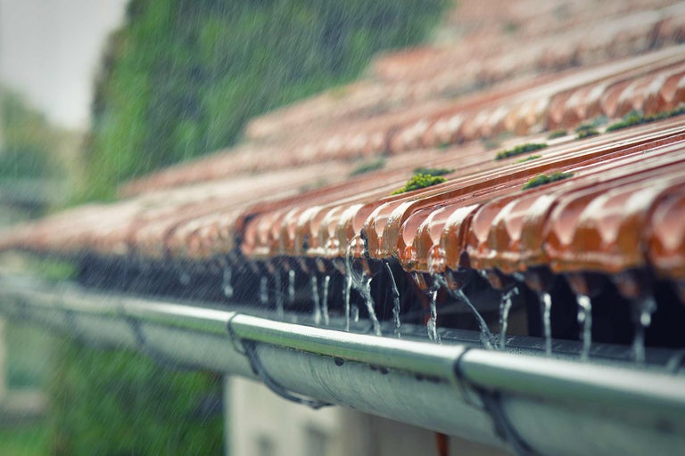 Regenwasser vom Haus wegführen
