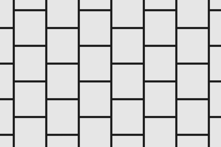 Rechteckige Wandfliesen im Verbandmuster