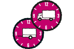 Symbol für den Service: Anhänger- und Transportervermietung