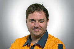 Porträt eines Mannes mit Arbeitskleidung