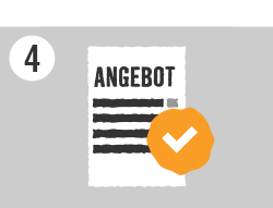 Angebot mit Haken