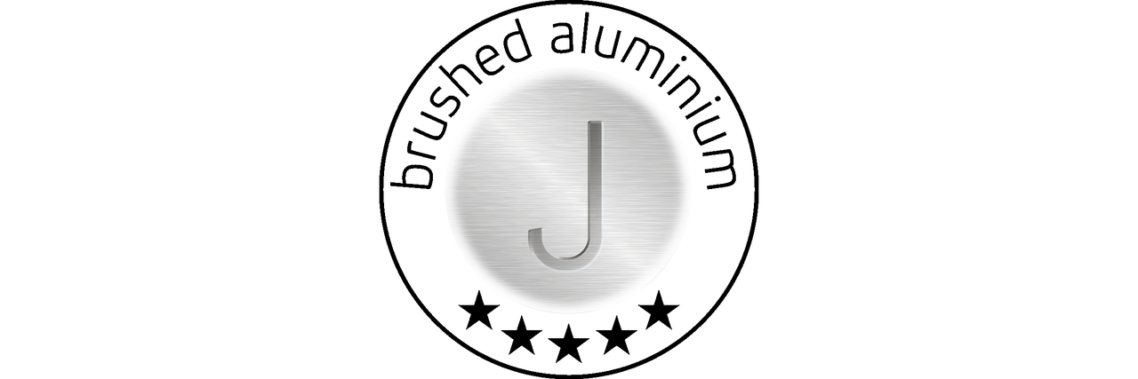 Gebürstetes Aluminium Symbol