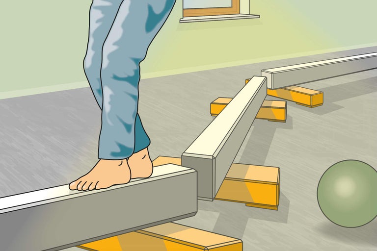 Schwebebalken selber bauen
