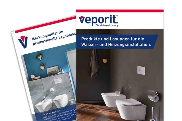 Veporit Katalog mit Produkten und Lösungen für die Wasser- und Heizungsinstallation