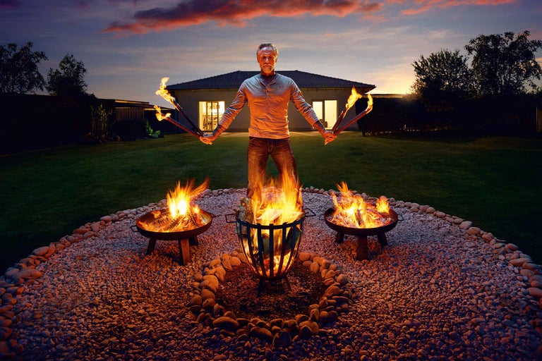 Feuerstelle im Garten