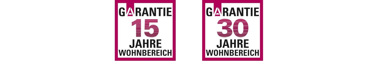 Garantiesiegel für 15 Jahre und 30 Jahre Wohnbereich