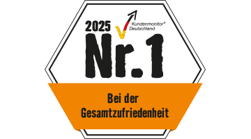 Auszeichnung Kundenmonitor 2025: Nr.1 bei der Gesamtzufriedenheit