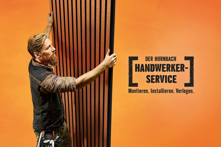 Hornbach Handwerkerservice für Montage, Installation und Verlegung.