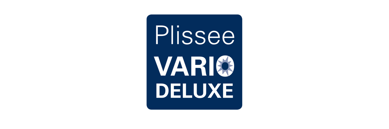Plissee Vario Deluxe Logo