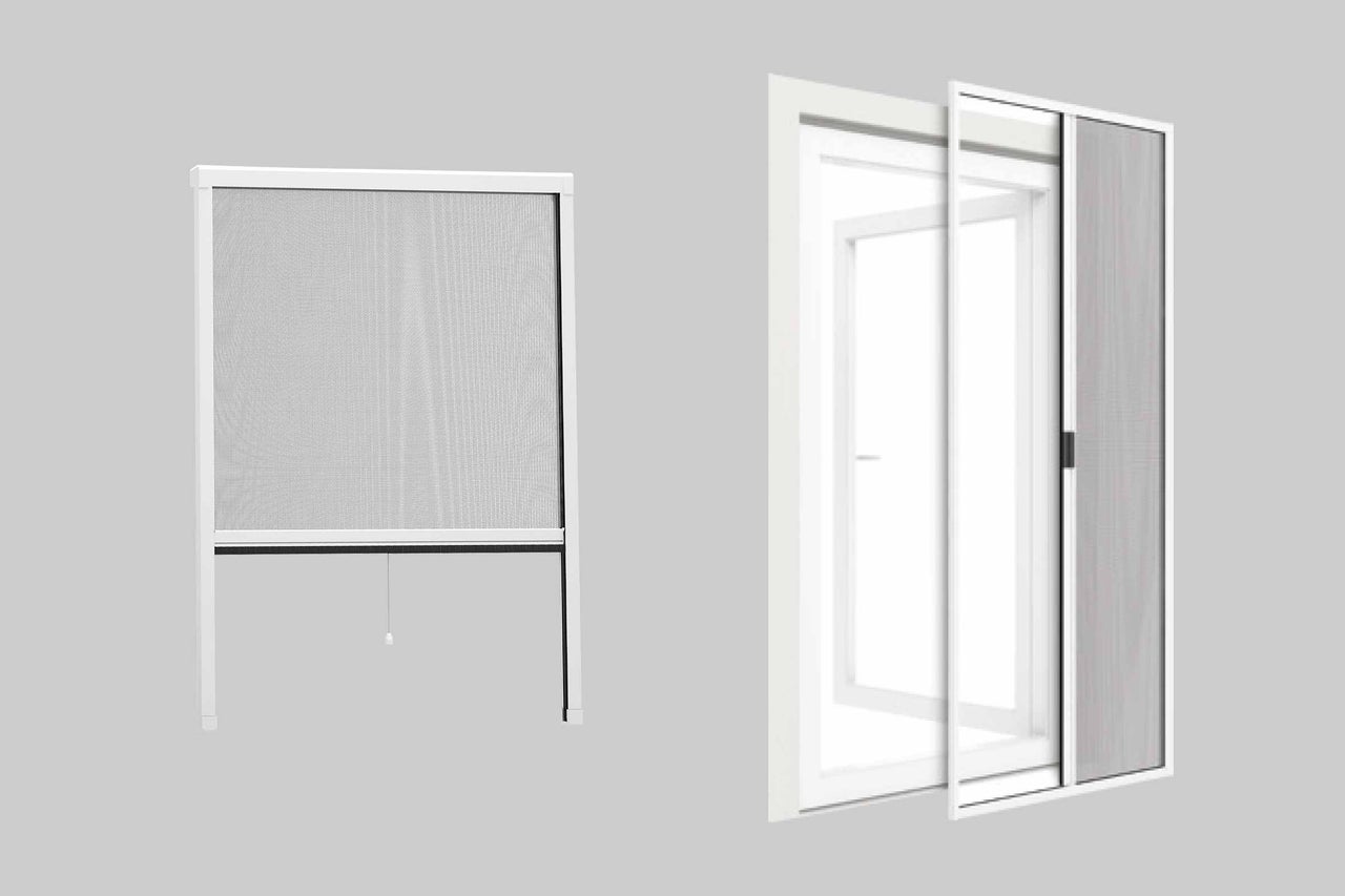 Insektenschutzrollos und Insektenschutzschiebetür