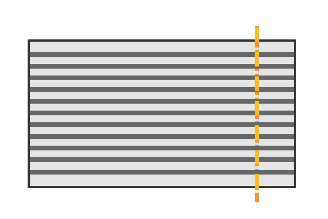 Symbol für die Kürzbarkeit der Breite.