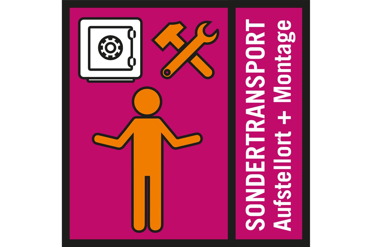 Symbol für Sondertransport und Montage