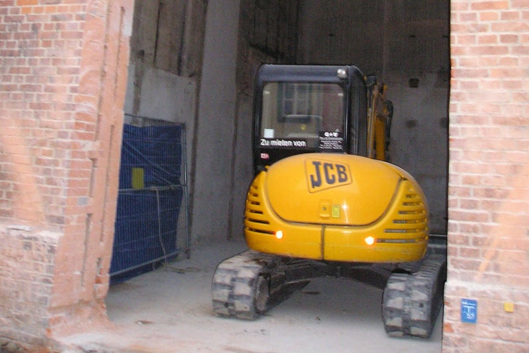 JCB Logo auf einem Bagger